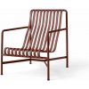 HAY Kreslo Palissade Lounge Chair High, iron red