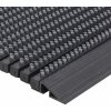 Čierna vonkajšia čistiaca kefová vstupná rohož FLOMA Outline - dĺžka 40 cm, šírka 60 cm, výška 2,2 cm