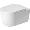 Duravit ME by Starck - Závesné WC, Rimless, HygieneFlush, DuraShield, biela 257909AA00