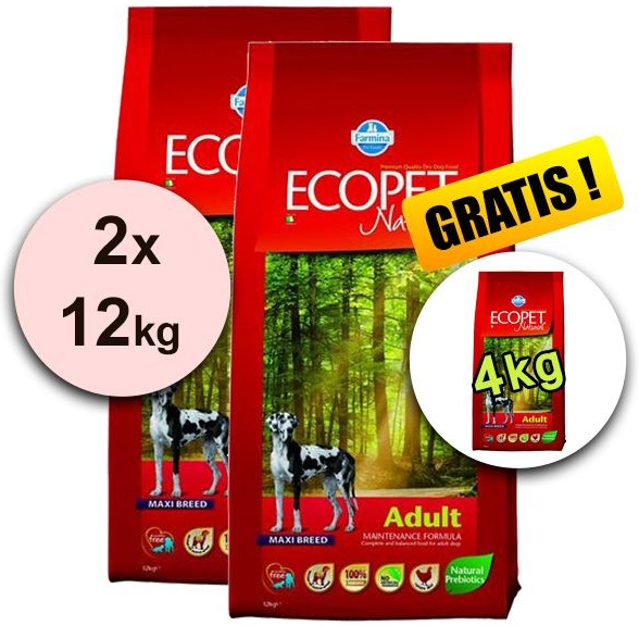 Ecopet dog Adult Maxi 2 x 12 kg