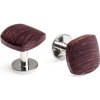 BeWooden pánske drevené manžetové gombíky nuptis cuff hnedá