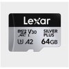 Lexar paměťová karta 64GB High-Performance Silver Plus microSDXC™ UHS-I, čtení/zápis: 205/100MB/s