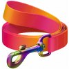WAUDOG Vodítko nylon Gradient, oranžovo-růžové (L-XXL/122 cm/2,5 cm)