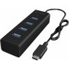 ICY BOX ICY BOX IB-Hub1409-C3 - Rozbočovač - 4 x SuperSpeed USB 3.0