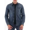 Levis Pánska Košela s dlhým rukávom Barstow Western Shirt - Bruised Indigo Modrá S
