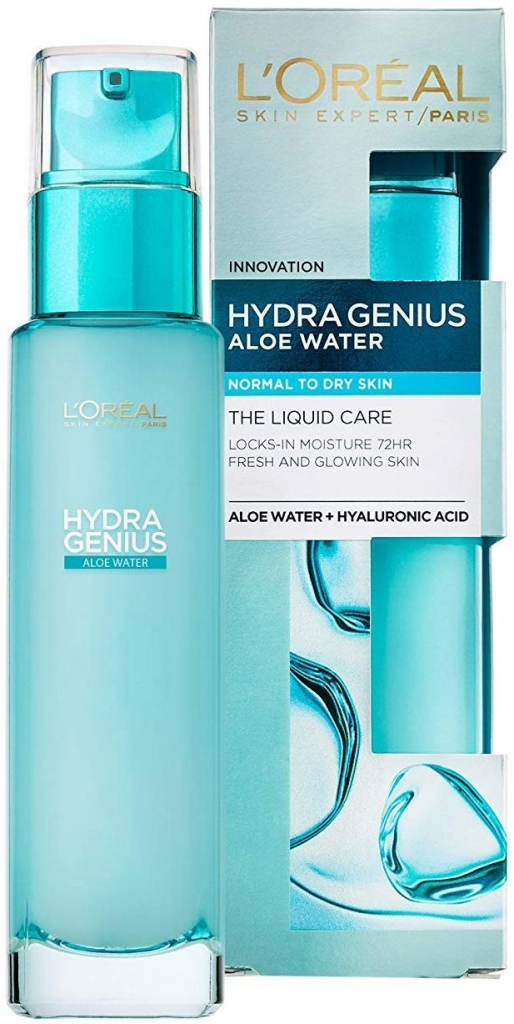 L\'Oréal Hydra Genius Aloe Water pleťový gél krém pre normálnu a suchú pleť 70 ml