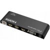 PREMIUMCORD HDMI switch 4Kx2K@60Hz 3:1 kovový s dálkovým ovladačem a napájecím adaptérem