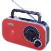 Radio Roadstar, TRA-2235/RD, přenosné, FM, repro, anténa, baterie
