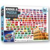 Kniha Vlajky celého sveta a puzzle, 150 dielikov
