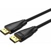 Video kábel Vention Cotton Braided DP 1.4 (Display Port) 5m Black (HCCBJ)