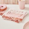 Servítky ombré Happy Birthday rose gold strapce16ks-ihneď