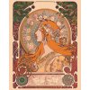 ZUTY Maľovanie podľa čísel - ZVEROKRUH (ALFONS MUCHA) Rámovanie: vypnuté plátno na rám, Rozmer: 80x100 cm