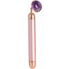 Palsar 7 Elektrické masážítko na tvár s minerálom (Jade Roller Massager Electric Pink Handle and Amethyst Jade)
