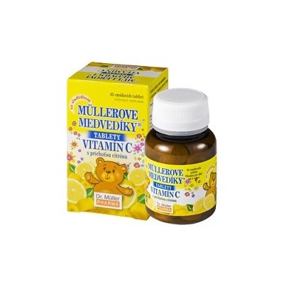 Dr. Müller medvedíky vitamín C tbl s príchuťou citrónu 1x45 ks
