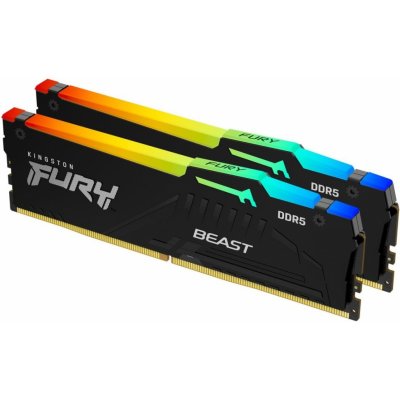Kingston Fury Beast Black RGB, 2x32GB, 5200MHz, DDR5 KF552C40BBAK2-64
