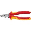 KNIPEX krimp.kleště VDE 9778180 pro koncovky drátů 0,25-16mm2,KS-úchop ,d=180mm