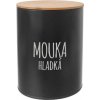 Orion Dóza Hladká mouka BLACK 13 cm 153693
