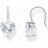 THOMAS SABO náušnice White heart H2288-051-14