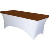 TENTino Elastická čiapka STANDARD na dosku skladacieho stola 152x76 cm VIAC FARIEB Farba obrusu: ČOKOLÁDOVOHNEDÁ / CHOCOLATE