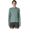 Patagonia Sun Hoodie Cap Cool Sun Hoody dámská Velikost: M / Barva (vzor): peak visions: nouveau green blue sage x-dye