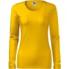 MALFINI Tričko Slim 139, dlouhý rukáv, dámské MAL-1390413 S Žlutá
