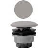 GSI Neuzatvárateľná výpusť pre umývadla, mosadz/keramická zátka, tortora mat (PVC05)