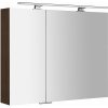 Sapho MIRRÓ galérka s LED osvetlením, 90x70x16cm, borovica rustik MC090-0016