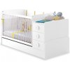 Cilek Rastúca hojdacia postieľka s prebaľovacím pultom Baby Cotton