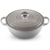 Le Creuset - Liatinový rodinný hrniec okrúhly s pokrievkou 26cm/4,1l - La Marmite sivý