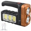 AKU Svietidlo LED CREE XM-L T6 + solárne napájanie