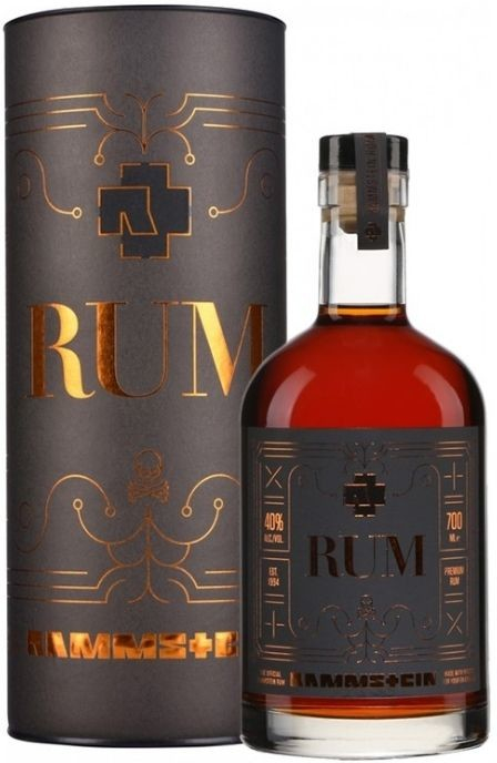 Rum Rammstein 0,7l 40% od 1432, dárková tuba