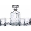 Karafa a poháre na rum a whisky 900 ml a 4 x 200 ml, BarCraft BCDECSET