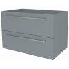Mereo, Mereo Bino, kúpeľňová skrinka 81 cm, Multidecor, Monumentálna sivá, MER-CN691SMSO1