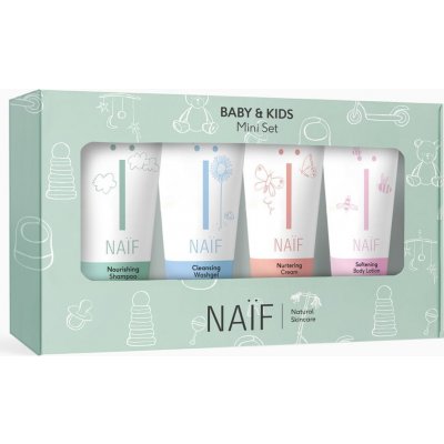 NAIF Set miniatúr kozmetiky pre deti a bábätká 4x15ml