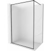 Mexen Kioto-F Sprchová stena Walk-in s rámom 110 x 202 cm, mráz 8 mm, čierna - 800-110-104-70-30