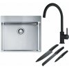 Súprava nerezový drez Franke Box 127.0369.295, kuchynská batéria Franke Lina 115.0626.019