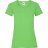 Fruit of the Loom Tričko Lady-Fit Valueweight T, krátký rukáv, dámské COT-16137212201 S Zelená lime