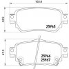 Sada brzdových platničiek kotúčovej brzdy BREMBO P 56 098
