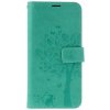 TopQ Knižkové puzdro Mezzo na Samsung A17 Strom s mačičkou, zelené