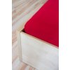 AMIDO-EXQUISIT Červená plachta na posteľ Jersey Rozmer: 100 x 200 cm J40_300