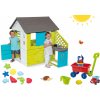 Smoby set domček Pretty Blue a Écoiffier vozík na ťahanie a formičky 810703-23
