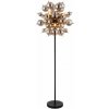 GLOBO 15633SS UDO stojacia lampa V1550mm 6xE14 čierna matná, dymová