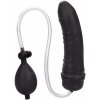 CalExotics COLT Hefty Probe Inflatable Butt Plug, čierne latexové nafukovacie dildo 16 x 4,5 cm