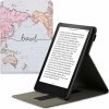 Puzdro KW Mobile - Travel - KW5626404 - pre Amazon Kindle Paperwhite 5 (2021) - viacfarebné (KW Mobile obal na Amazon Kindle Paperwhite 5 (2021), vrecko, stojan, motív Travel, viacfarebné + záruka 3 r