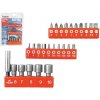 Hroty sada 26ks nadstavce 6-7-8-9-10mm magnetický držiak hrotov EXTOL PREMIUM