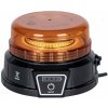 KAMAR LED nabíjateľný, výstražný maják s diaľkovým ovládačom, 20W, 8 módov, oranžový, 12/24V, IP65, magnet [ALR0058-WL-RC]