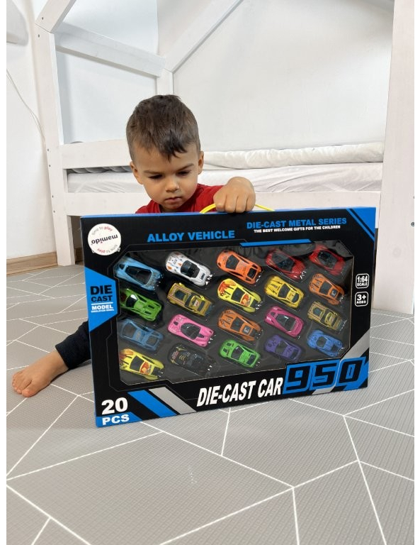 Mamido Sada kovových autíčok Die-Cast car 20ks