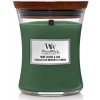 WOODWICK Mint Leaves & Oak vonná sviečka 275 g