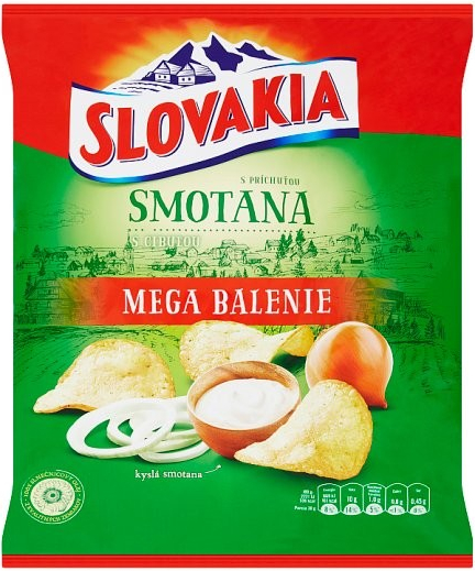 Slovakia Chips S príchuťou smotana s cibuľou 220 g od 1,99 € - Heureka.sk