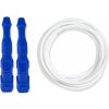 Ninja Rope - Švihadlo na kondícii, nastaviteľná dĺžka, vhodné ako parťák do fitka. Vyber farbu rukovätí:: Modré, Vyber priemer lanka:: 4 mm – ľahšie a rýchlejšie (odporúčané pre ženy a deti), Farba la